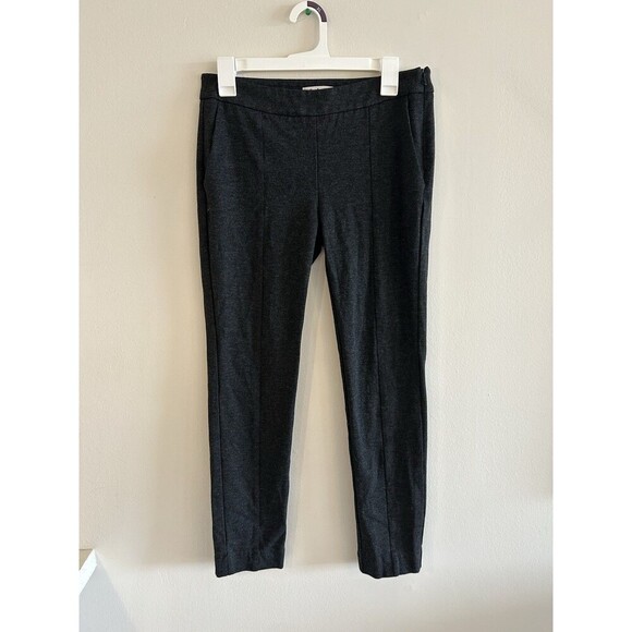 CAbi Pants - CAbi Sz 4 Dark Gray Audrey Stretch Ponte Knit Side Zip Pants Style